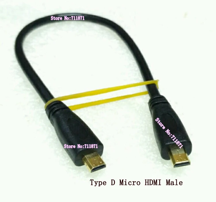 Короткий кабель Micro HDMI для мужчин и женщин 0 25 м см мужской тип D Кабель линия