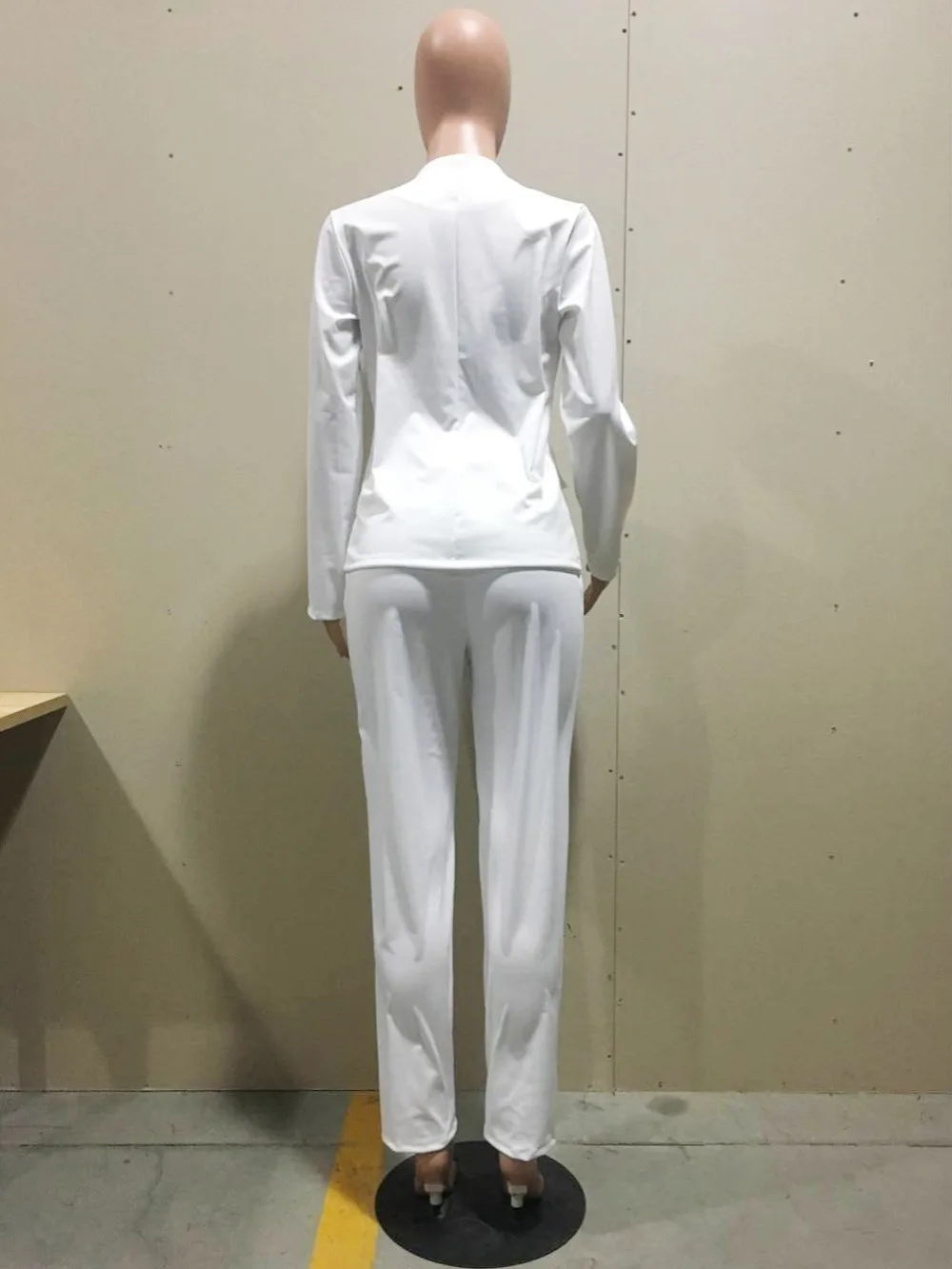 

Deep Sexy V Neck Full Sleeve Blazer Women Suits OL Ladies Women Set