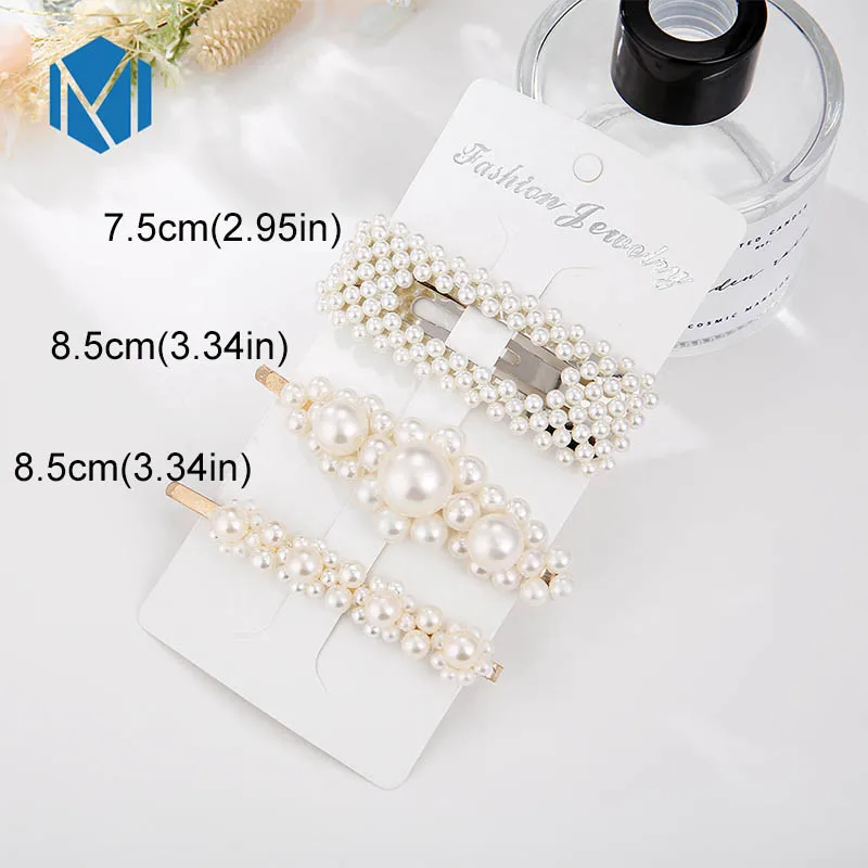 3pcs K 1 комплект INS модные элегантные жемчужные аксессуары и клипсы для волос для женщин девочек украшение для волос винтажная Свадебная Геометрическая шпилька для волос из сплава металлов - Цвет: 3pcs K