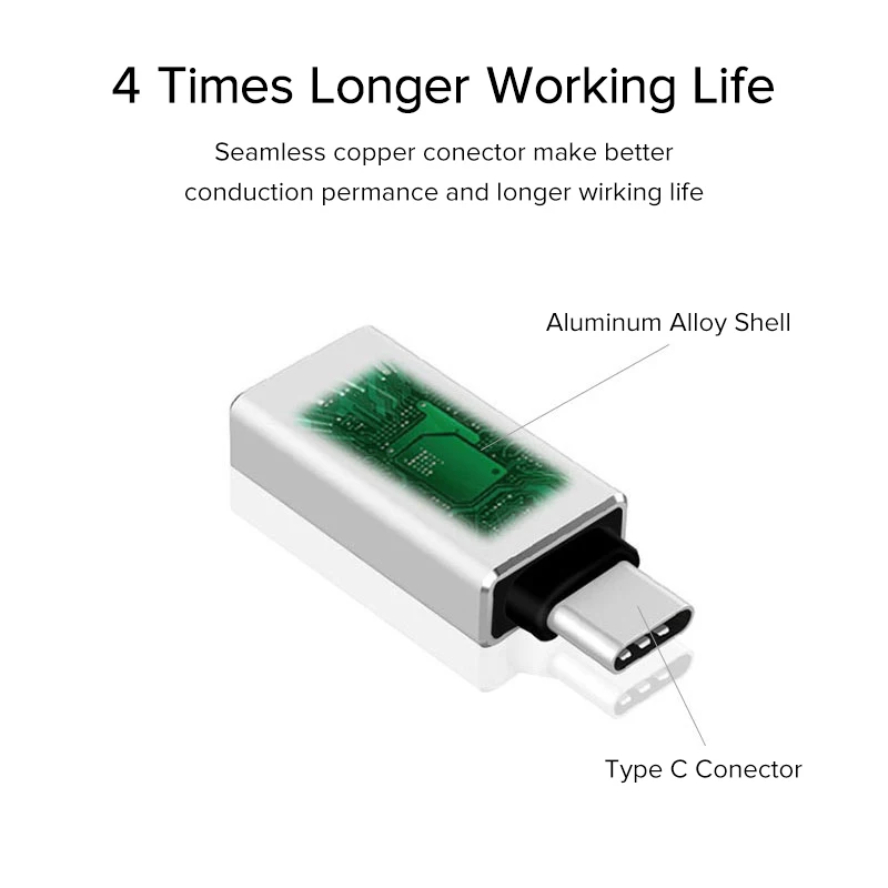 10 шт./упаковка USB OTG Type C адаптер к 3 0 кабель разъем адаптера для Macbook Samsung S10 S9 Huawei