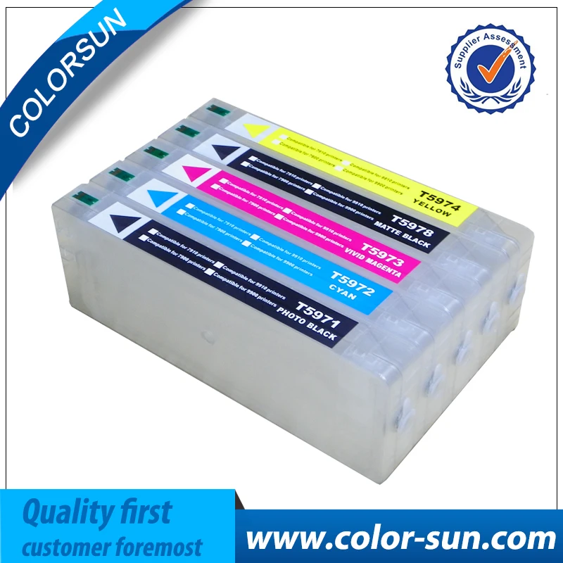 Новый T5971 T5974 T5978 пустой многоразовый картридж с чернилами для Epson Stylus 7700 9700 7710 9710