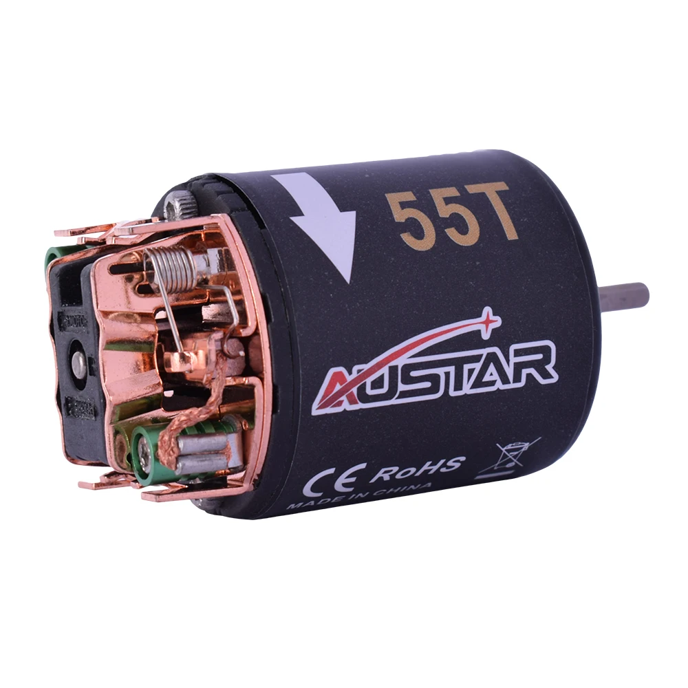 AUSTAR RS 540 55T 3 17 мм модифицированный щеточный двигатель для 1/10 Axial SCX10 RC4WD D90