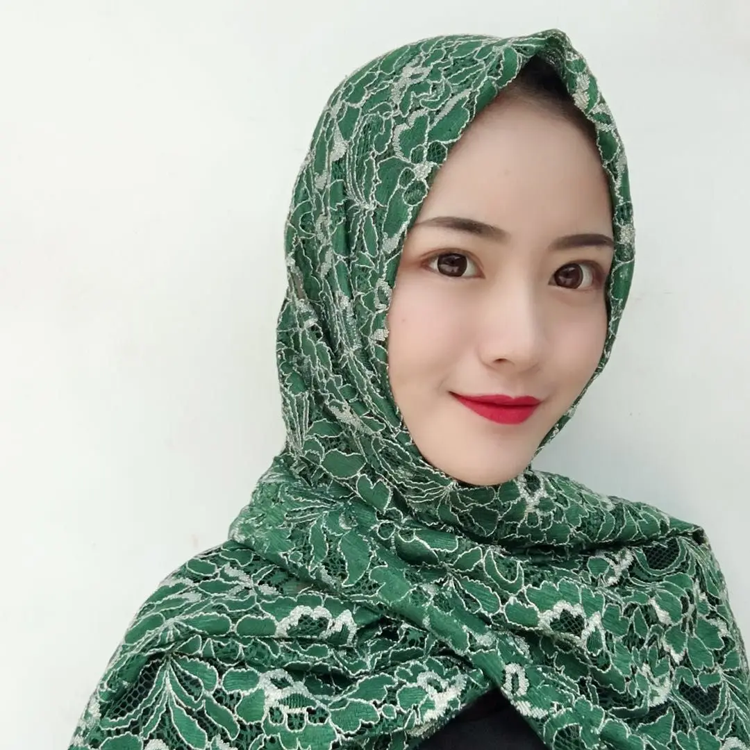 Хиджаб с кружевом мусульманские платки модная основа хиджаб cutton Muslima Шаль
