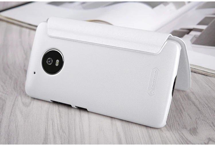 Nillkin Флип Чехол для Motorola Moto G5 Искра Смарт посмотреть Мода Кожаный Для Плюс Случае
