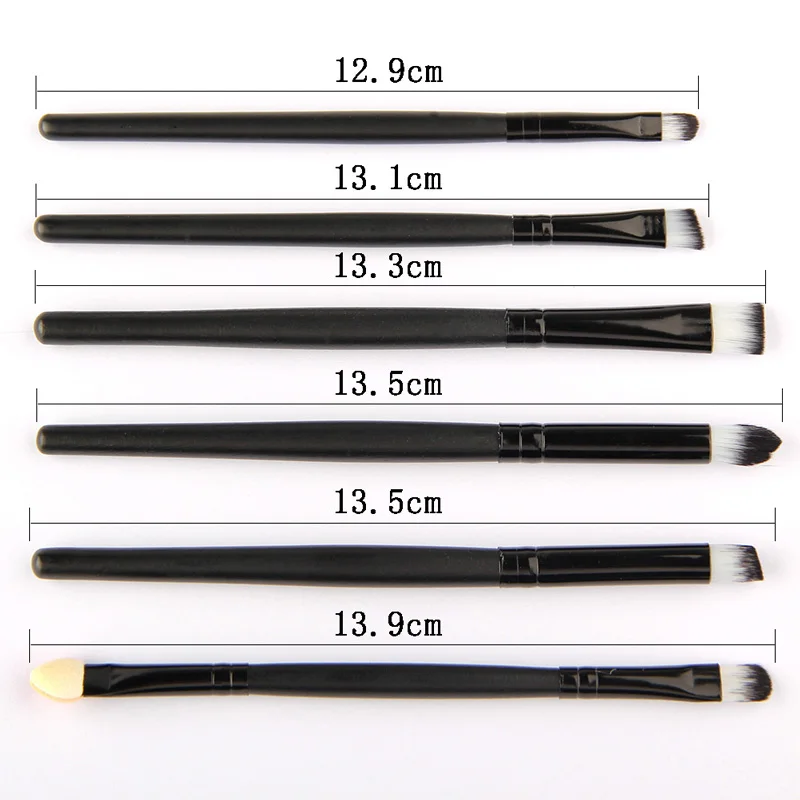 6 шт./партия набор профессиональных кистей для макияжа деревянные инструменты