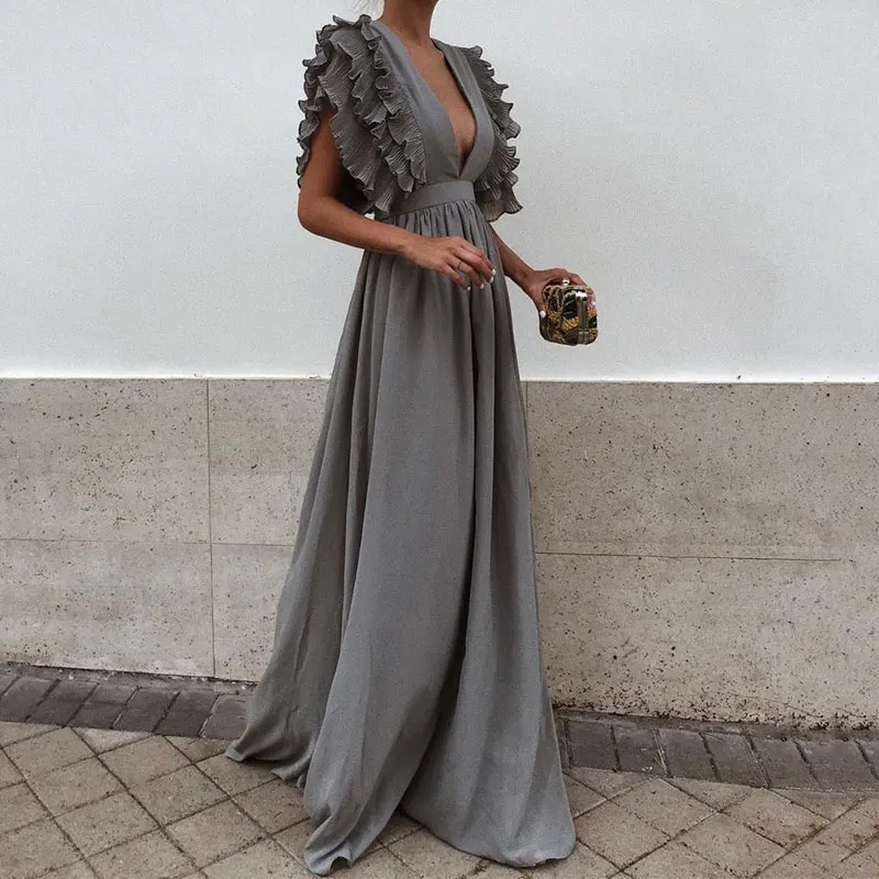 Для женщин модное богемное платье Vestidos пикантные вечерние Макси Новинка весны