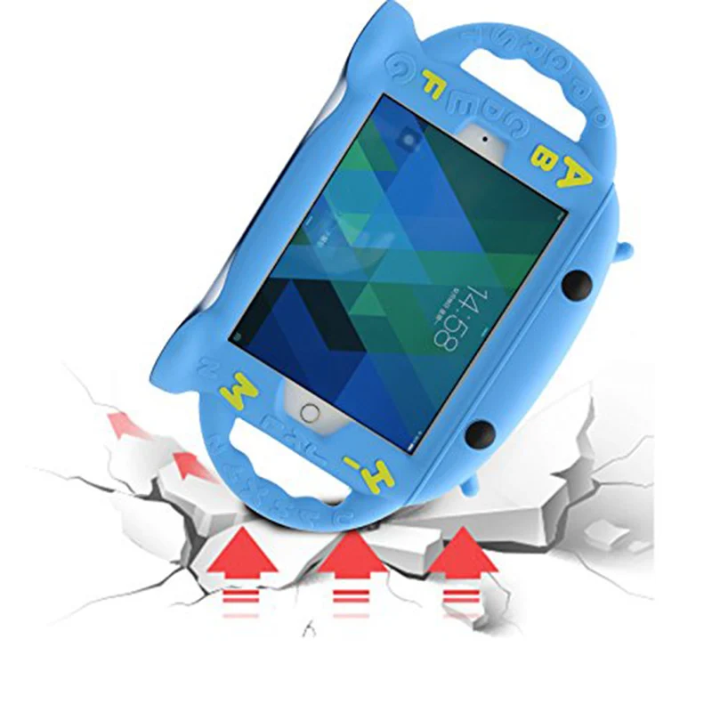 Для 2 чехлов детей ударопрочный силиконовый чехол подставка с ручкой для