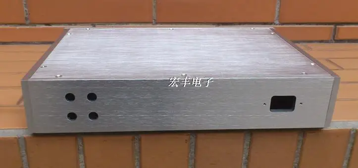 Серебристый/черный полностью алюминиевый корпус переднего усилителя