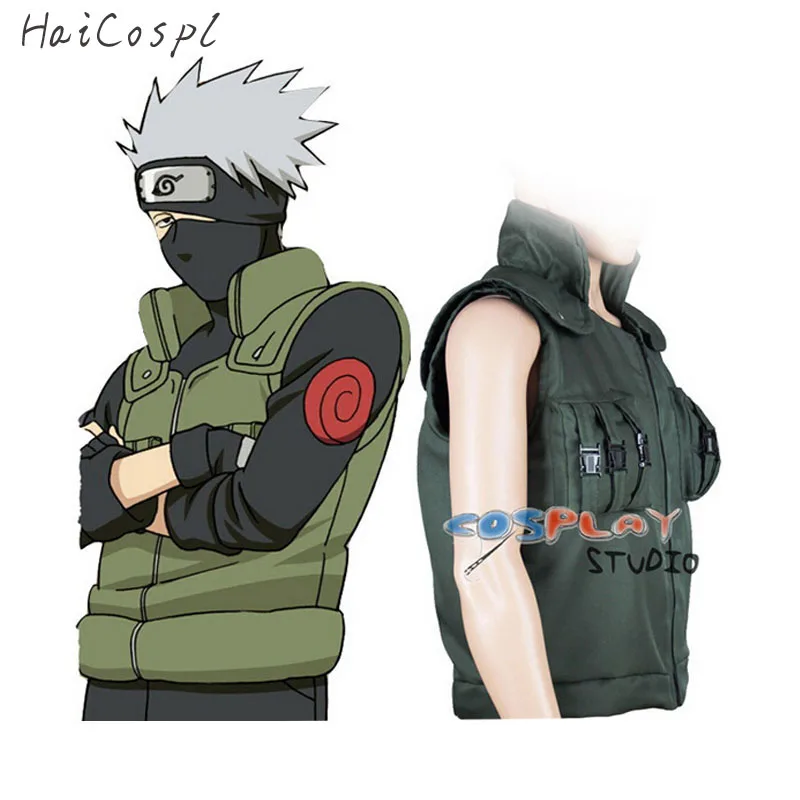 Наруто японский костюм для косплея аниме плащ ниндзя shinobi Какаши Косплей