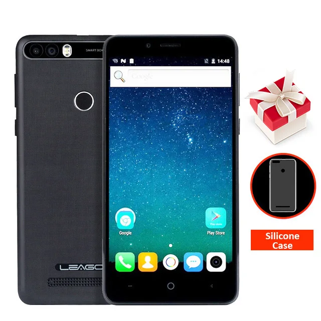Black LEAGOO KIICAA POWER Android 7,0 мобильный телефон две реальные камеры 5,0 дюймов MT6580 четырехъядерный 2 Гб ОЗУ 16 Гб ПЗУ отпечаток пальца смартфон - Цвет: Black