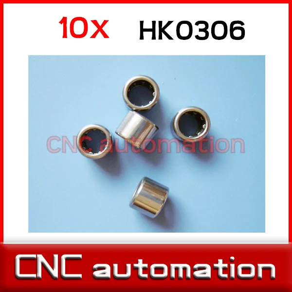 10 шт. HK0306 игольчатый роликовый подшипник 3 мм x 6 5 3x6 5x6 HK0306TN для вала|6mm shaft|bearing shaftshaft