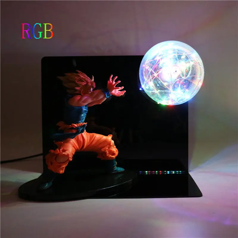 F Dragon Ball Z Супер Гоку Вегета Gogeta фигурки героев лампа ультра инстинкт DIY аниме модель Спальня Декоративные ночник Подарки - Цвет: F