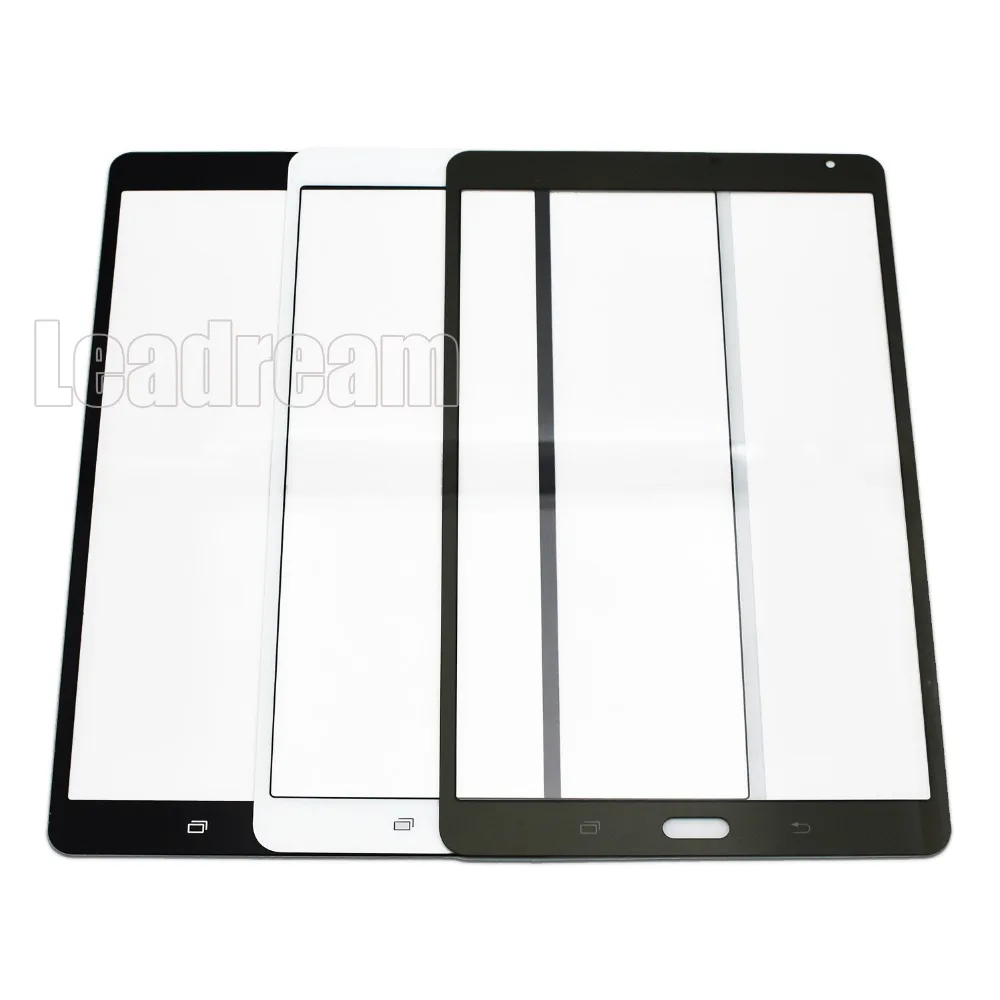 

30pcs/lot DHL For Samsung Galaxy Tab S 8.4 T700 T705 Front Glass Outer Screen Panel Replacement White Black Brown