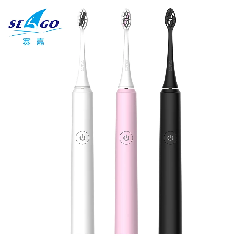 SEAGO S2 электрическая зубная щетка для взрослых Sonic escova de dente USB перезаряжаемая с 2