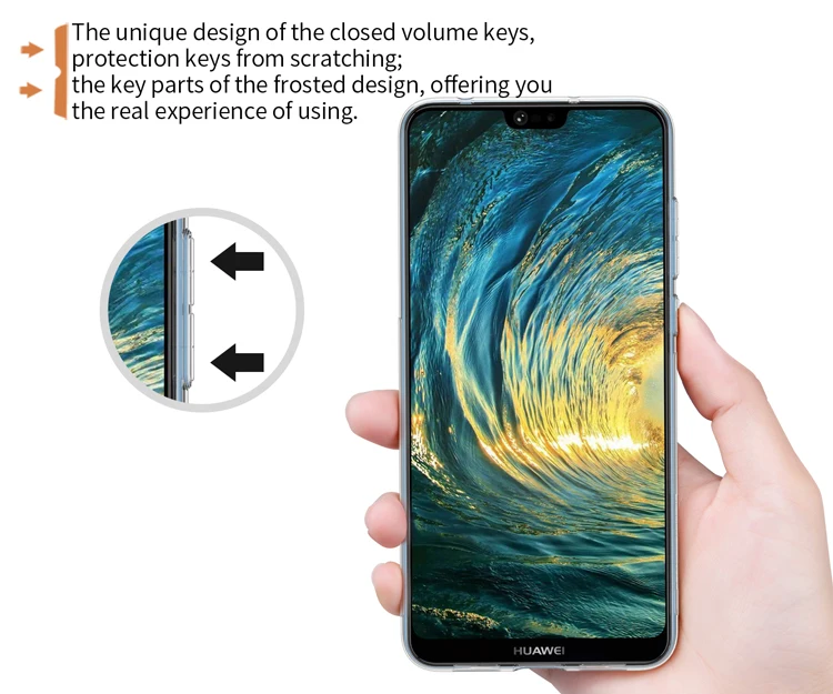 NILLKIN For Huawei P20 Pro Case Cover Transparent Clear Soft TPU Silicone P20Pro Protective Shield |