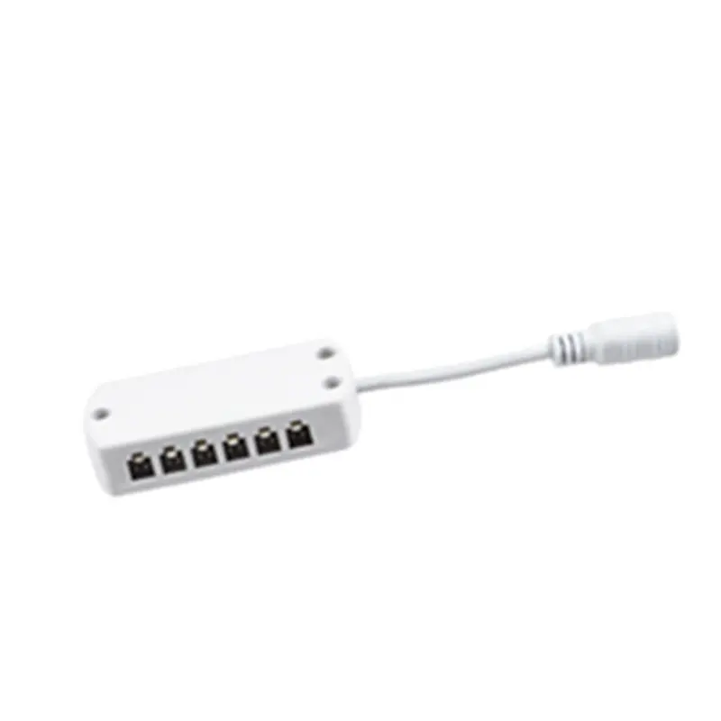 6 Port HUB 12V ручная развертка движения Сенсор светодиодный шкаф светильник 110V 220V EU адаптер для розеток американского стандарта ручной волны светодиодный бар светильник Кухня Спальня шкаф лампы - Цвет: 6 Port HUB