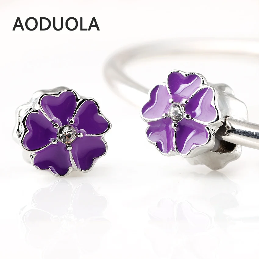 10 шт./партия медные бусины в форме цветка|for pandora|beads redmetal beads |