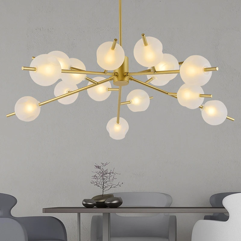 LukLoy скандинавские креативные стеклянные молекулярные люстры современные