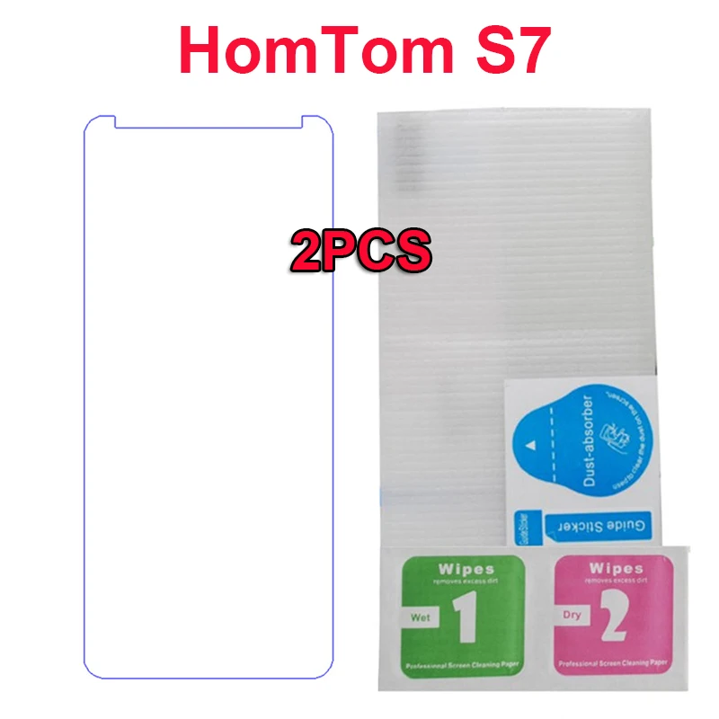 2 шт. для Homtom S7 5 закаленное стекло 9H Защитная пленка телефона стеклянная 3 ГБ 32