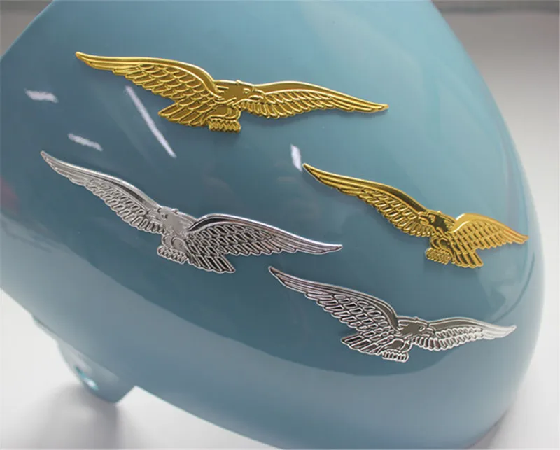 3D мотоцикл велосипед Водонепроницаемая наклейка с орлом Moto Guzzi Italia наклейки в форме флага 2 цвета золото серебро Наклейка