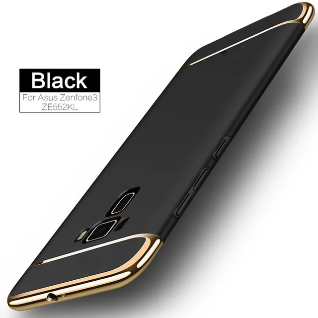Черный Роскошный чехол s для ASUS ZenFone 4 Max ZC554KL, чехол для ASUS ZenFone GO ZB452KG, чехол, 5,5 дюймов, Fundas, жесткий, ультра тонкий, крышка - Цвет: Черный