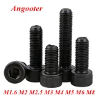 DIN912 черные винты с шестигранной головкой 12,9 класса M1.6 M2 M2.5 M3 M4 M5 M6 M8
