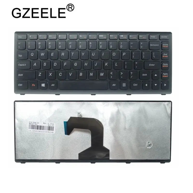 

GZEELE US laptop Keyboard For Lenovo Ideapad S300 S400 S405 S400T S400u M30-70 25208654 25208594 laptop US keyboard black