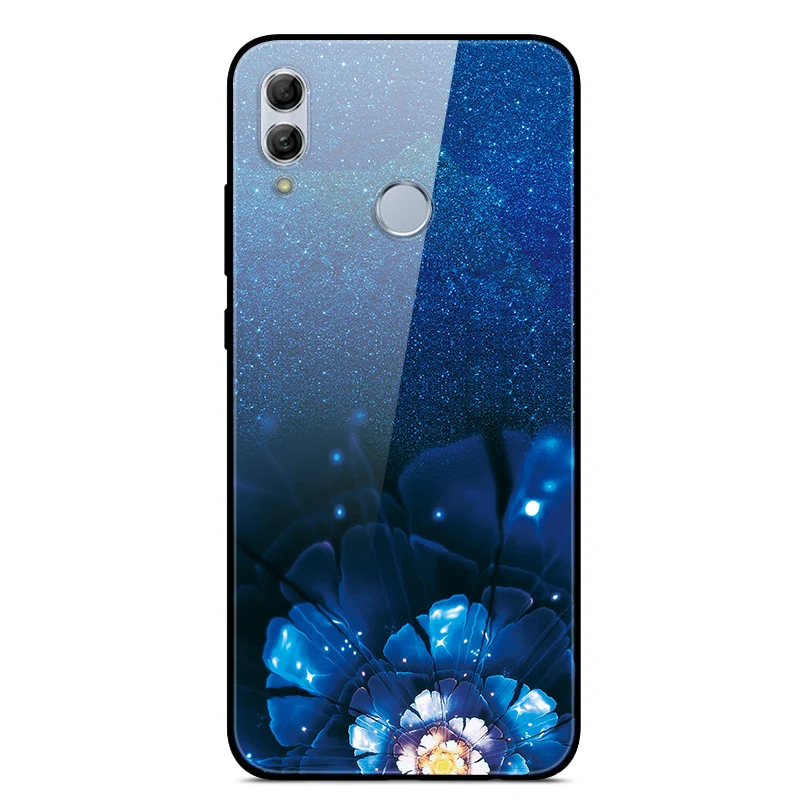 B для huawei Honor 10 Lite Чехол задняя крышка из закаленного стекла Жесткий Чехол для huawei Honor 10 Lite 10i бампера корпус Honor10 light