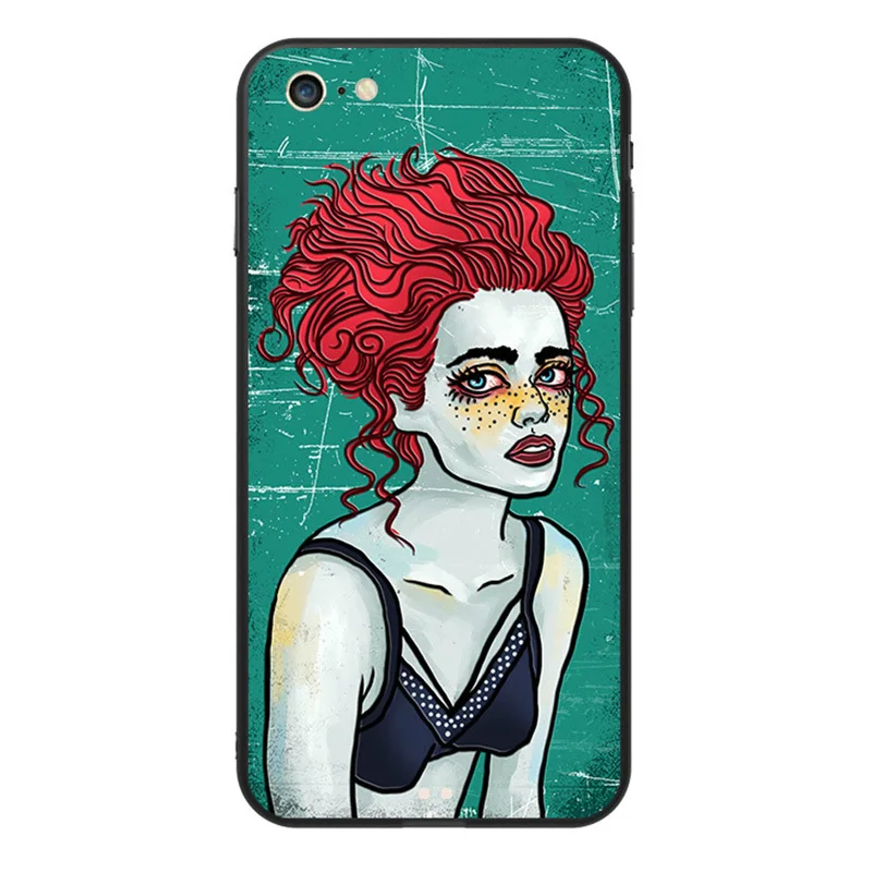 Y-ZU чехол для телефона iPhone 6 6s 7 8 6/7/8 plus X личности оригинальный Bad girl рука оболочки