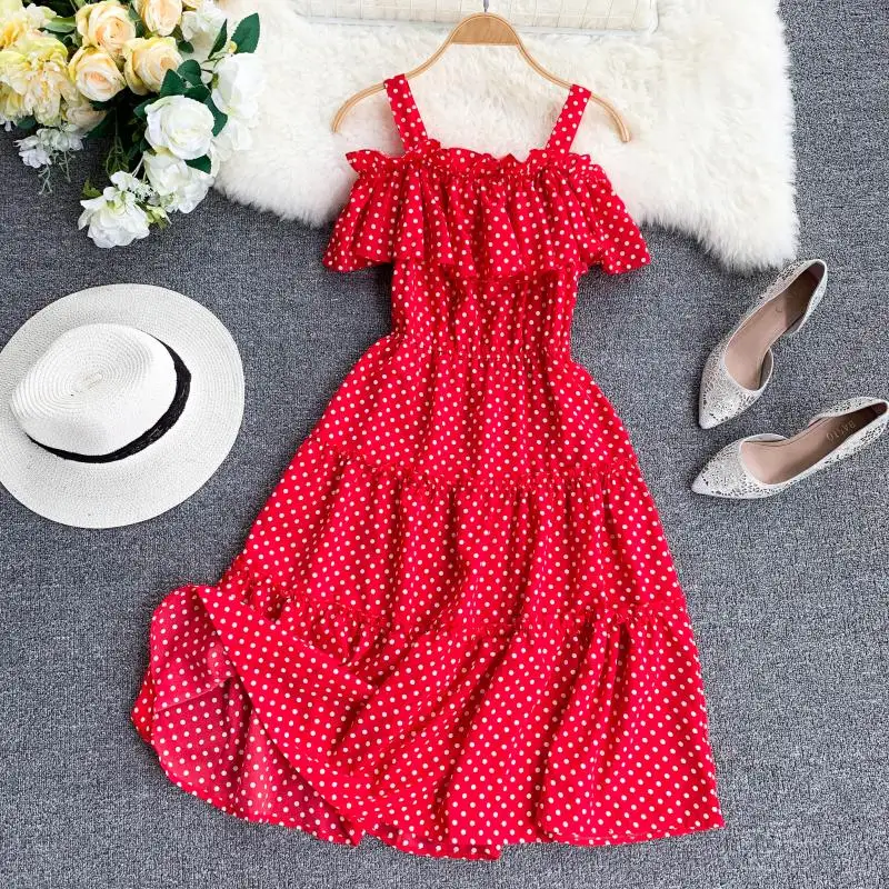 2019 Новое модное женское платье без бретелек с открытыми плечами ruffled приталенное