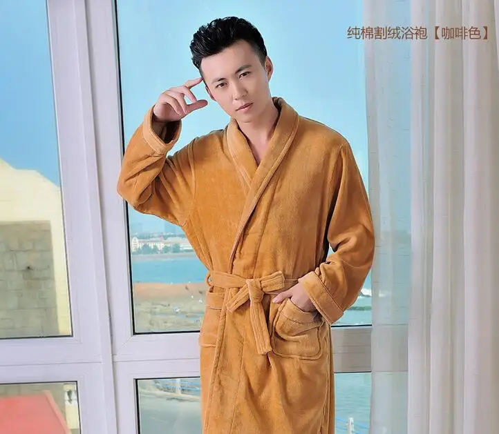 Мужской халат из махровой ткани (EcoComfort) Экологически чистый Texere бамбука и