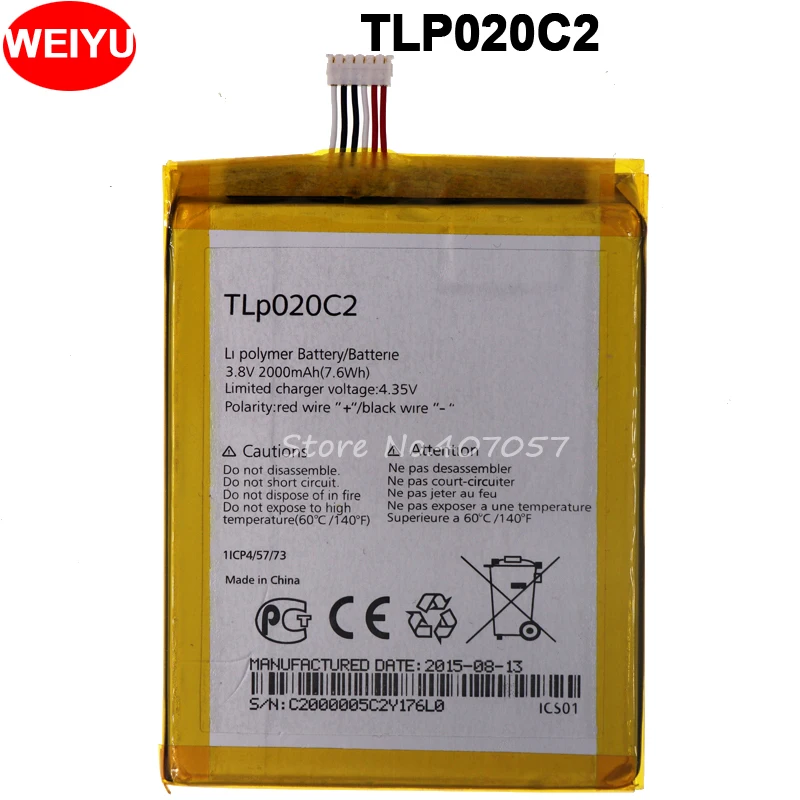Аккумулятор TLP020C2 для Alcatel Idol x1s 6034R S950 x 6037y 6040x6032 TCL аккумулятор 2000 мАч|battery for alcatel|tcl