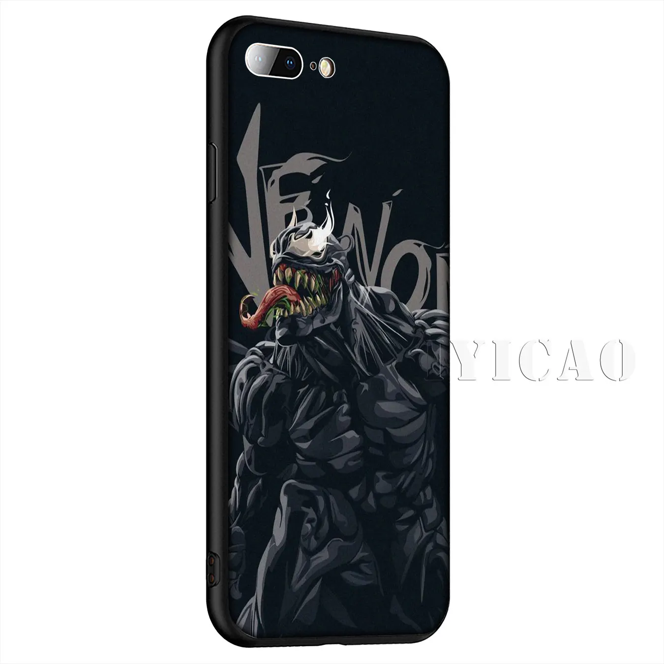 IYICAO Venom Simple Silicone Soft Case for iPhone XR X XS Max 8 7 6 6S Plus 5 5S SE Cover |