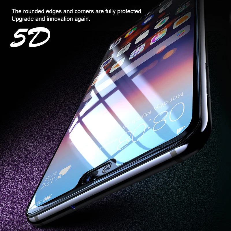 Изогнутое закаленное стекло AOXIN 5D для HUAWEI P10 P20 P30 Lite Pro Защитная пленка экрана Huawei 3D