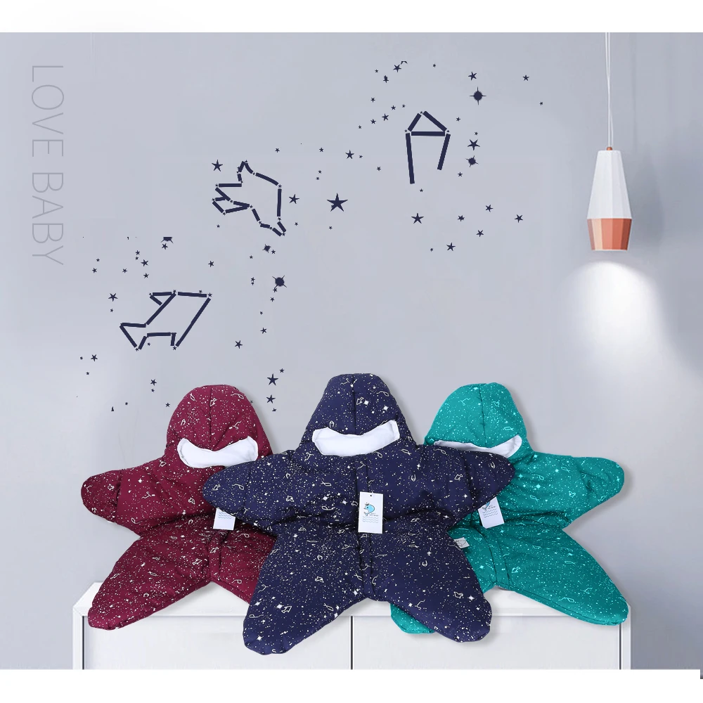 INSULAR 0-8 Month Newborn Baby Starfish Sleeping Bag Anti-Kicking Wearable Sleep Sack Blanket Swaddling Cotton Infant | Мать и ребенок
