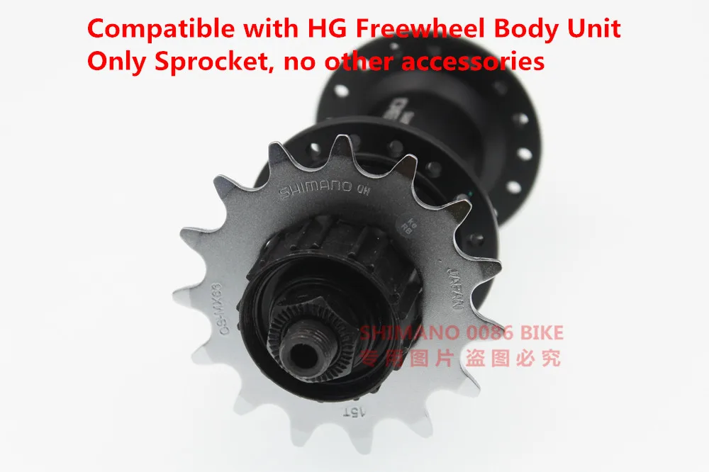 Shimano DXR CS-MX66 односкоростная Звездочка BMX 14T 15T 16T 18T Кассетная звездочка