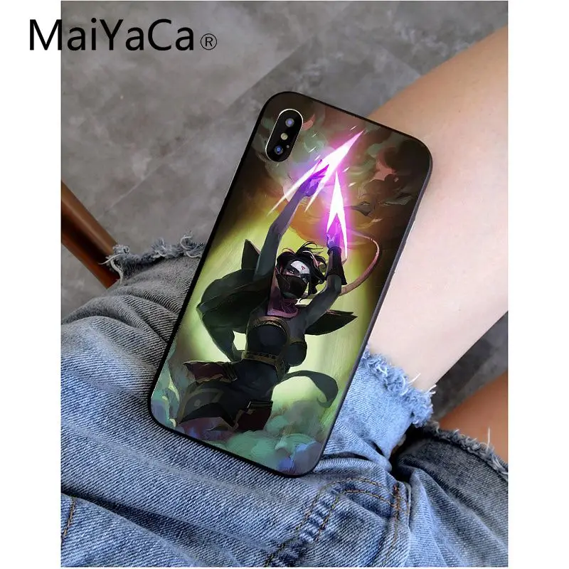A9 MaiYaCa Shadow Fiend Dota 2 Smart Cover черный мягкий чехол для телефона для iPhone 6S 6plus 7plus 8 8Plus X Xs MAX 5 5S XR - Цвет: A9
