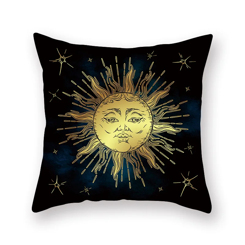 Домашний декор вельветовый чехол для подушки в индийском стиле Sun God наволочка