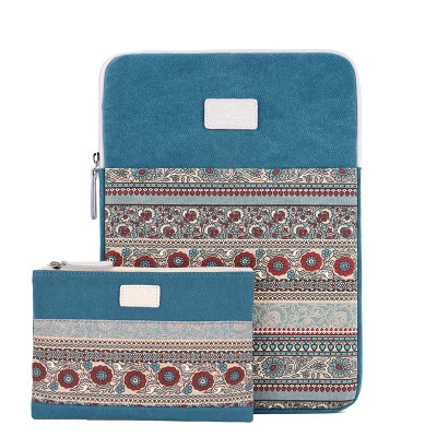 blue sets vertical Новая Холщовая Сумка для ноутбука macbook Air 13 Чехол Pro 15 14 12 11 для Xiaomi Mi ноутбука 12,5 13,3 15,6 женские мужские сумки - Цвет: blue sets vertical