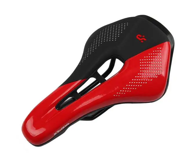 Black red MTB дорожный велосипед удобное, для горного велосипеда широкое седло для велосипеда углеродное волокно велосипедное седло Велосипедное Сиденье велосипедное седло Подушка - Цвет: Black red