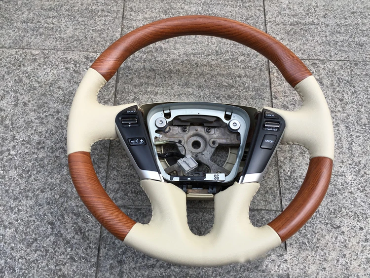 3D персиковый деревянный кожаный руль для Nissan Teana Maxima Cefiro Sentra Altima Quest