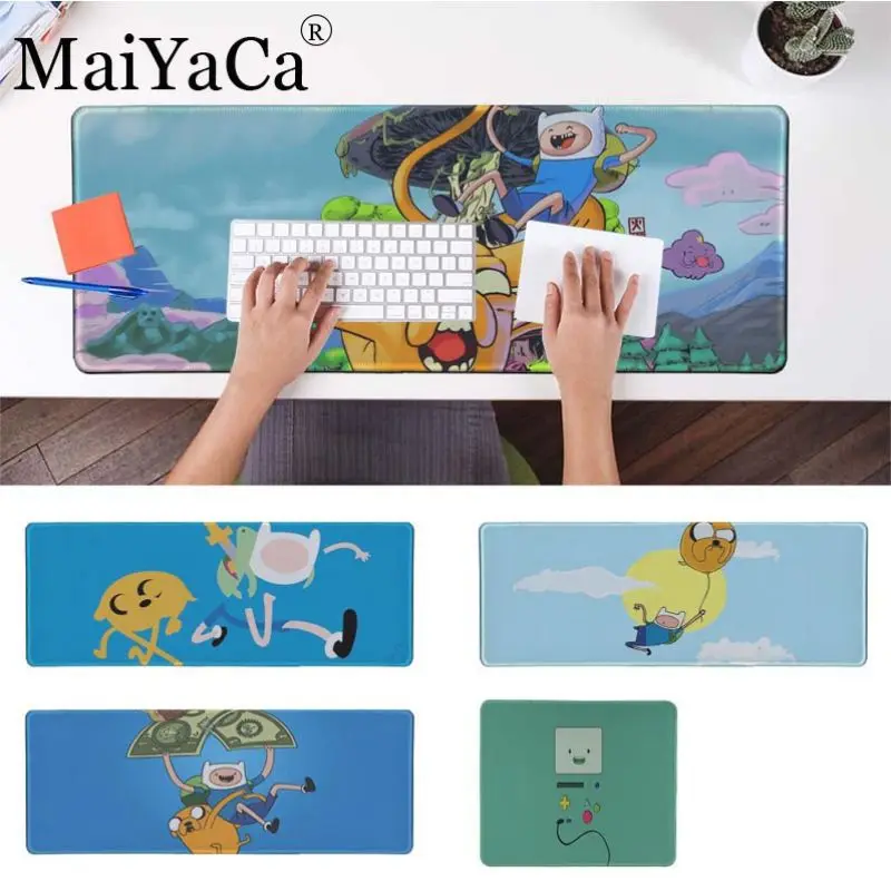 Большой коврик для мыши MaiYaCa приключения время нескользящий ноутбука ПК мышки в
