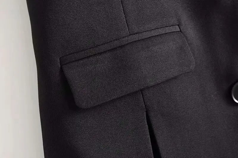 Brief Black Split Women Vest Coat 2019 Korean Solid Turn Down Collar Single Breasted Flap Pockets Waistcoat femme colete Tops | Женская