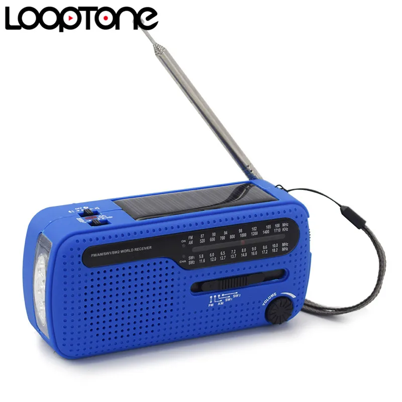 LoopTone FM/AM/SW приемник Портативный стерео радио для чрезвычайная ситуация вне дома