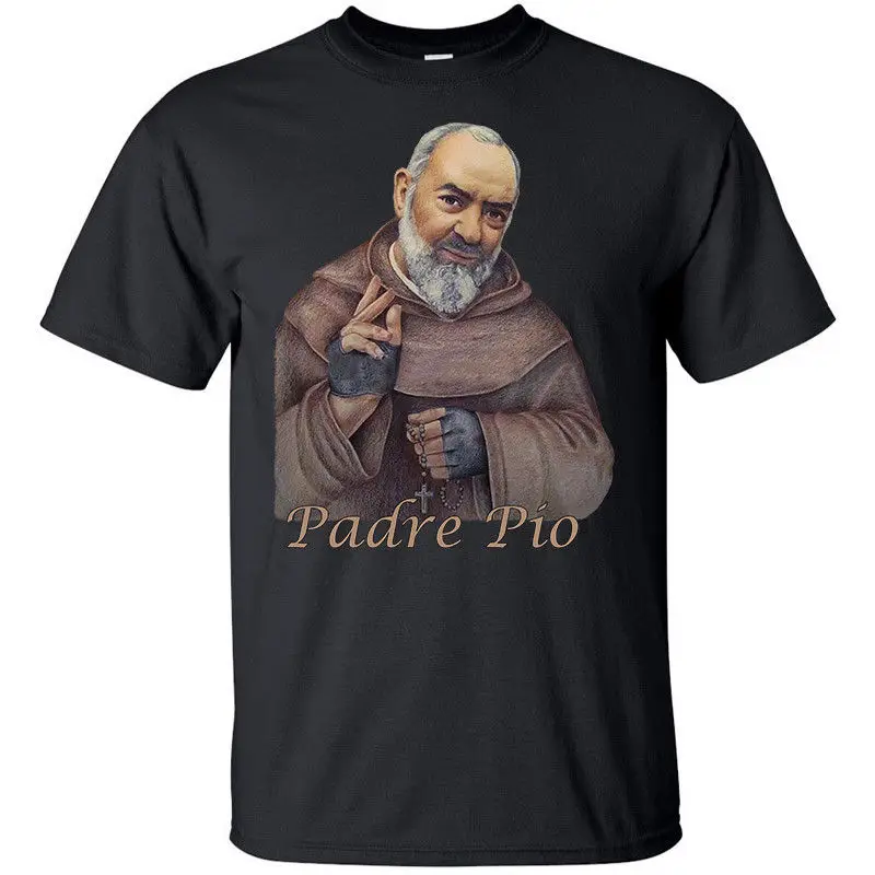 Padre Pio футболка всех размеров S 3XL забавная из 100% хлопка крутая xxxtentacion Классическая