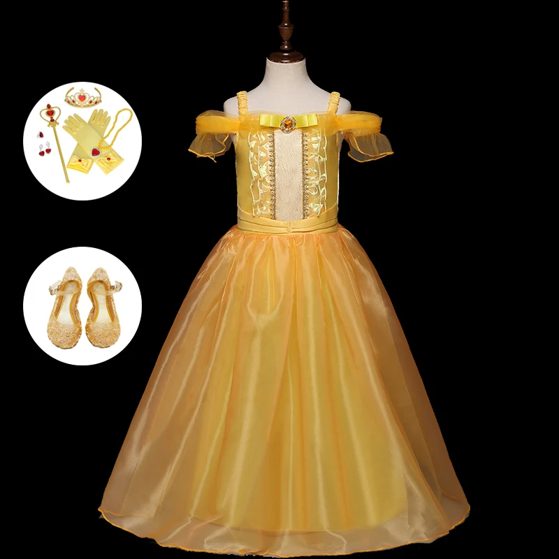 Одежда для маленьких девочек Принцесса Спящая красавица анна косплей костюм