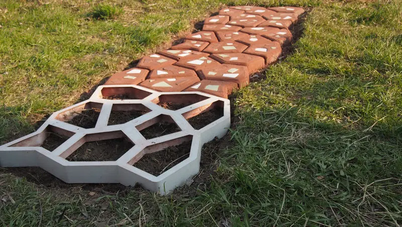 4 Path-mate DIY каменная мостовая форма для изготовления дорожек для вашего сада/форма для производства брусчатки/pathmate бетонная форма - Цвет: 4
