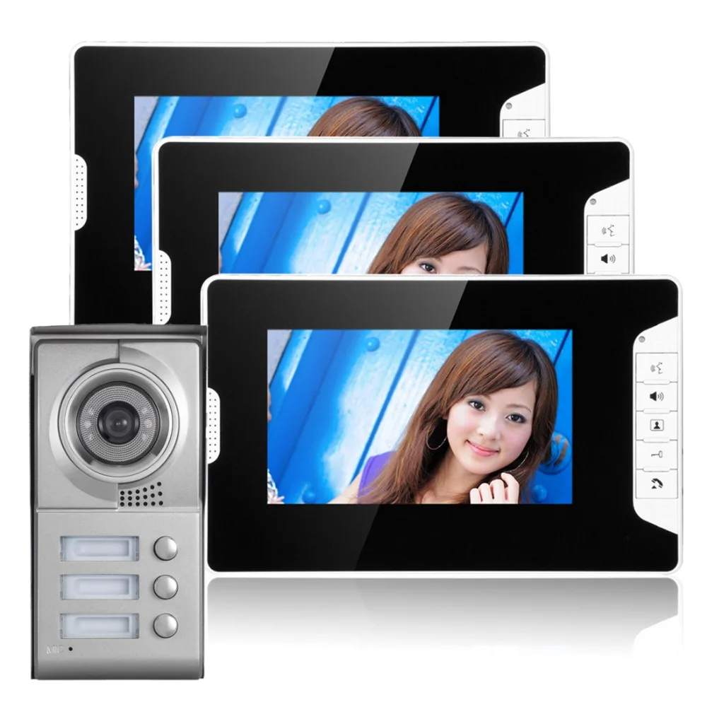Yobang Security 7-inch Villa entry door multi apartments video phone Color Doorbell Door Entry Video Intercom Systems | Безопасность и