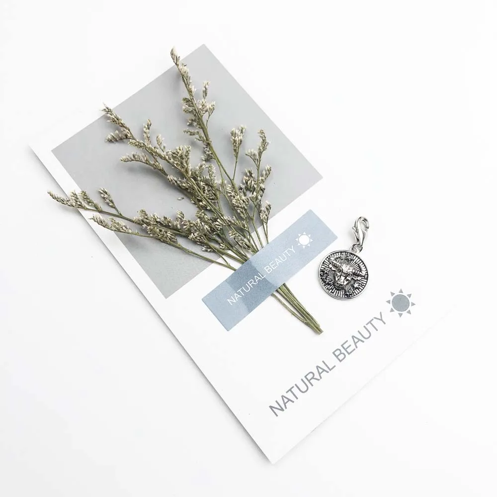 

Zodiac Sign Taurus Charms Pendant,2019 Fashion Jewelry 925 Sterling Silver Trendy Gift For Women Men Fit Bracelet Necklace