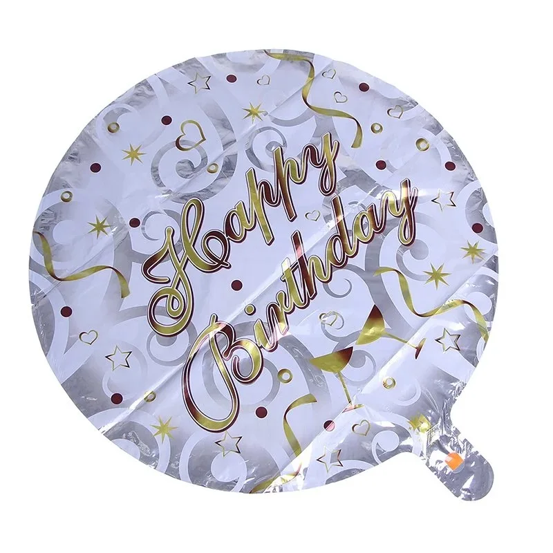 Goedkoop Gelukkige Verjaardag Party Decor 18-Inch Ronde Muziek Patroon Ballonnen Bar Xmas Gift Feestelijke & Feestartikelen Kid Gift Speelgoed